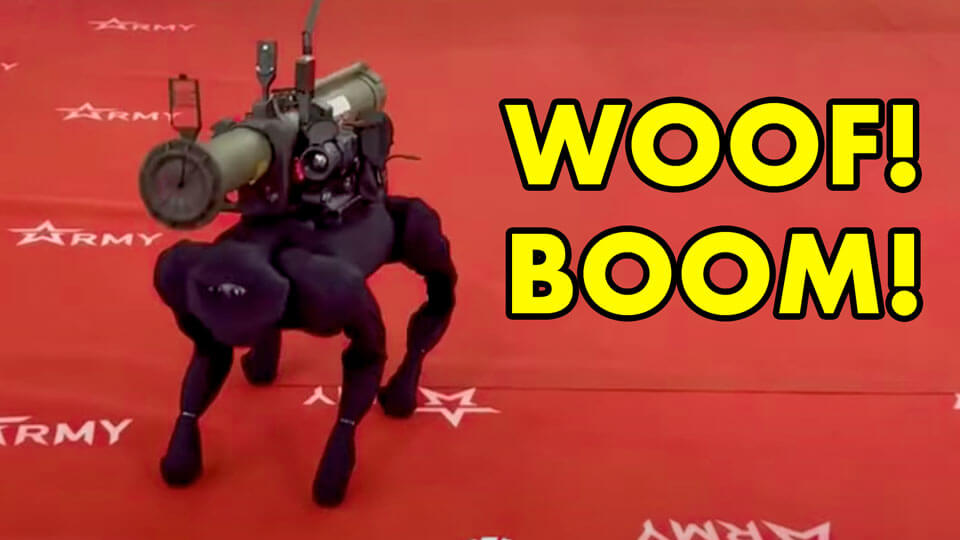 Russian Arms Fair: Robot Dog Equipped With RPG Launcher (technocracy.news)