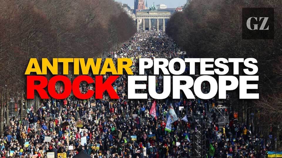 Large Anti-War Protests Rock Europe ~ The Gray Zone